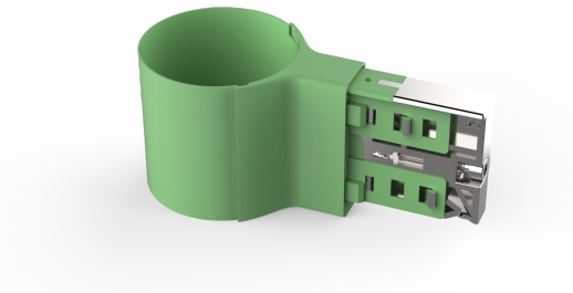 SmartRim mounted to a round column